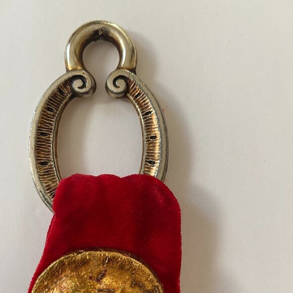 Vintage Gold and Red Wall Decor Art - Picture 3 of 10